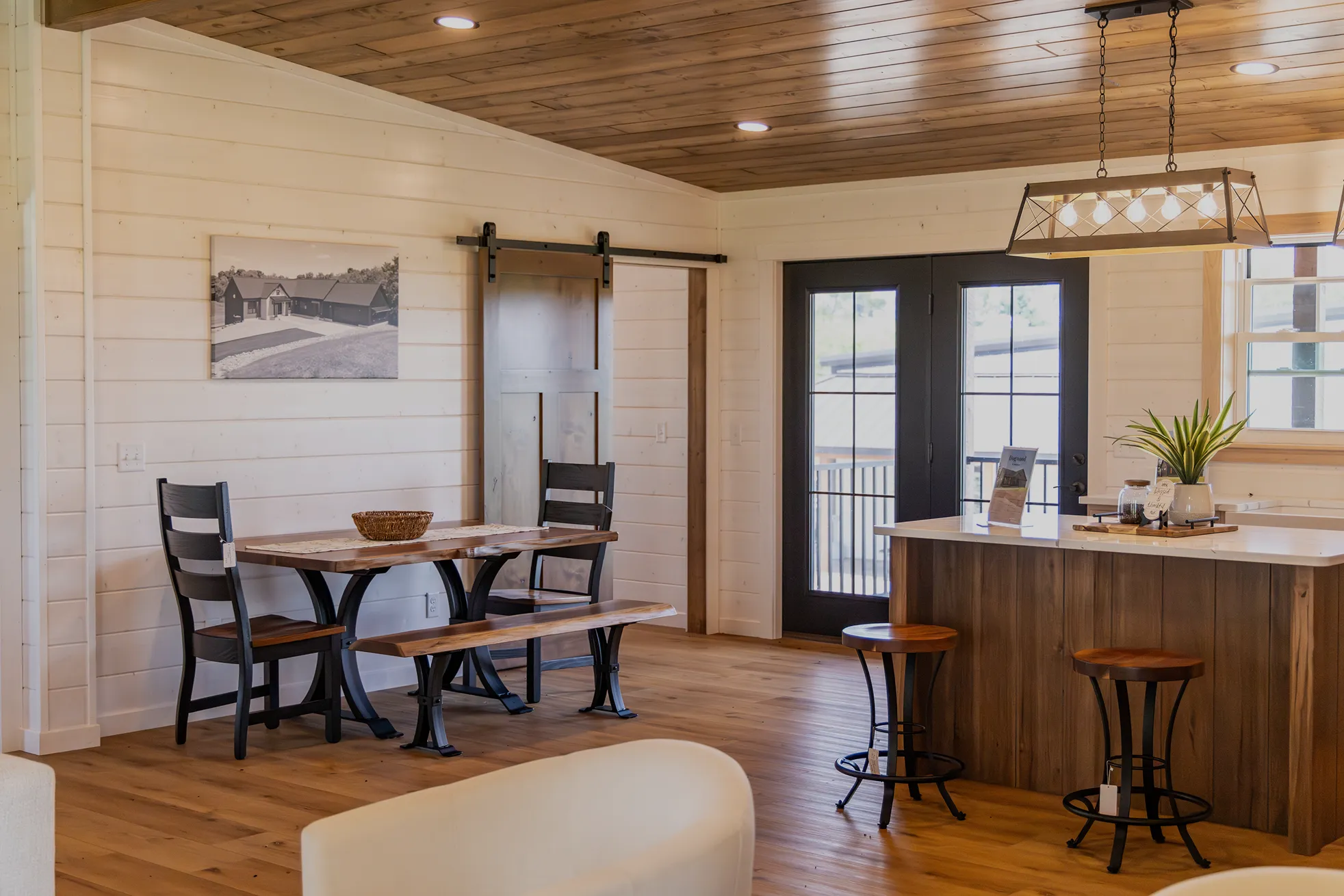 modular home island seating and dining seating