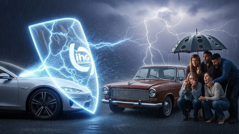 Seguro veicular protege carro contra tempestade e raios