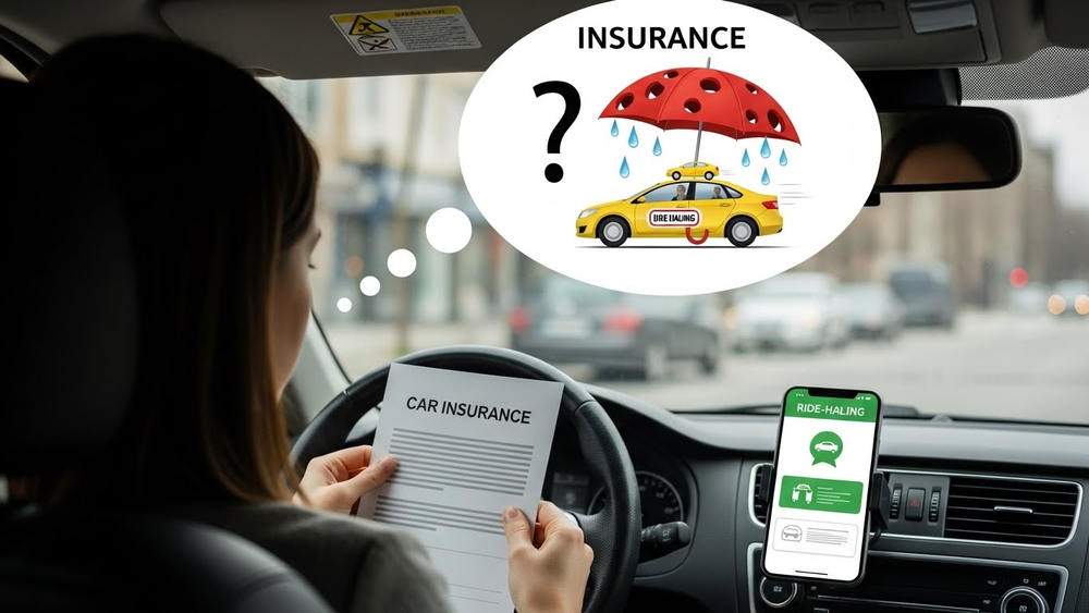 Motorista sorridente fala ao celular enquanto dirige.