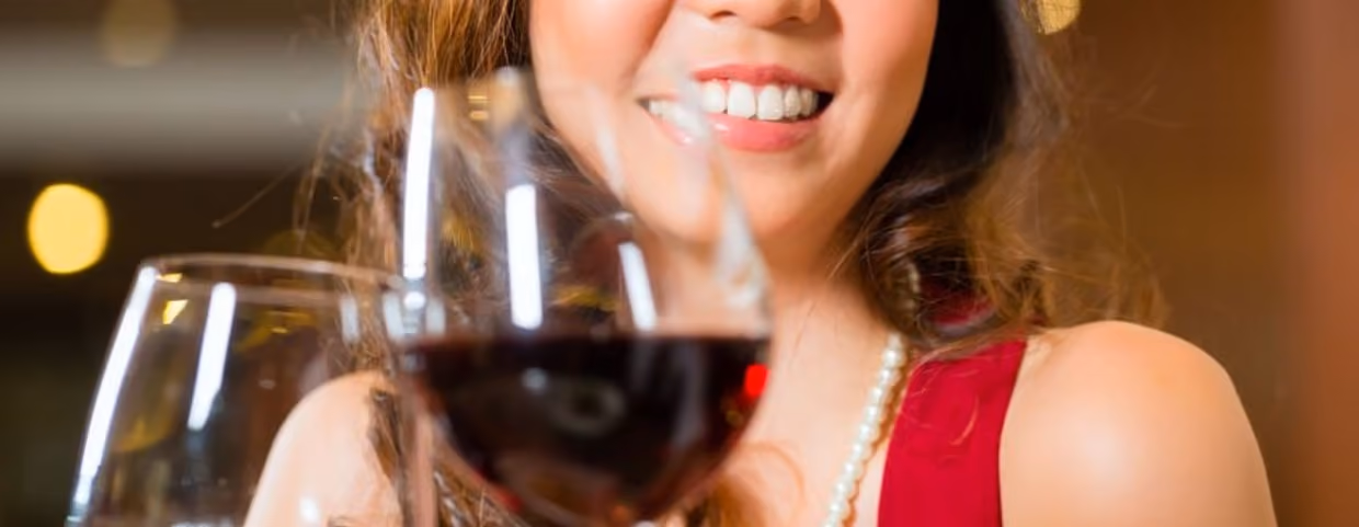 drinking wine
