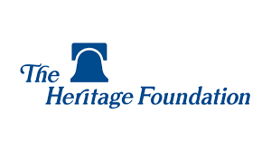 The Heritage Foundation logo featuring a stylized bell icon.