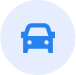 Blue car icon inside a light blue circular background.