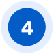 Blue circle with the white number 4 inside, surrounded by a light gray ring.
