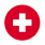 Red circular icon with a white cross in the center.