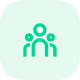 Green rounded square icon with a group of three people symbols in the center.