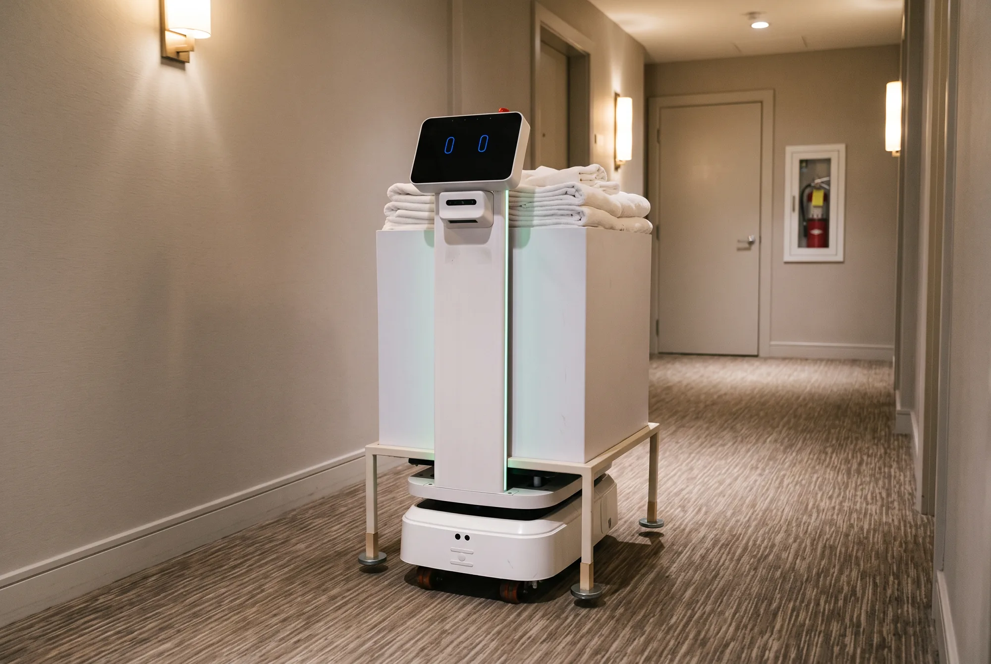 TIM-E transporting linens to improve workforce productivity