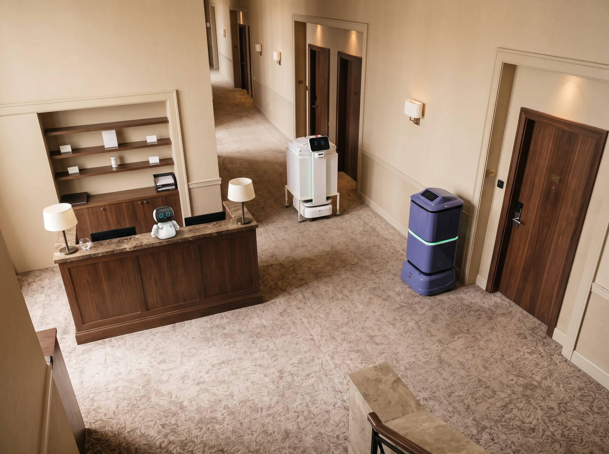 Bird's-eye view of scalable robotics across a property