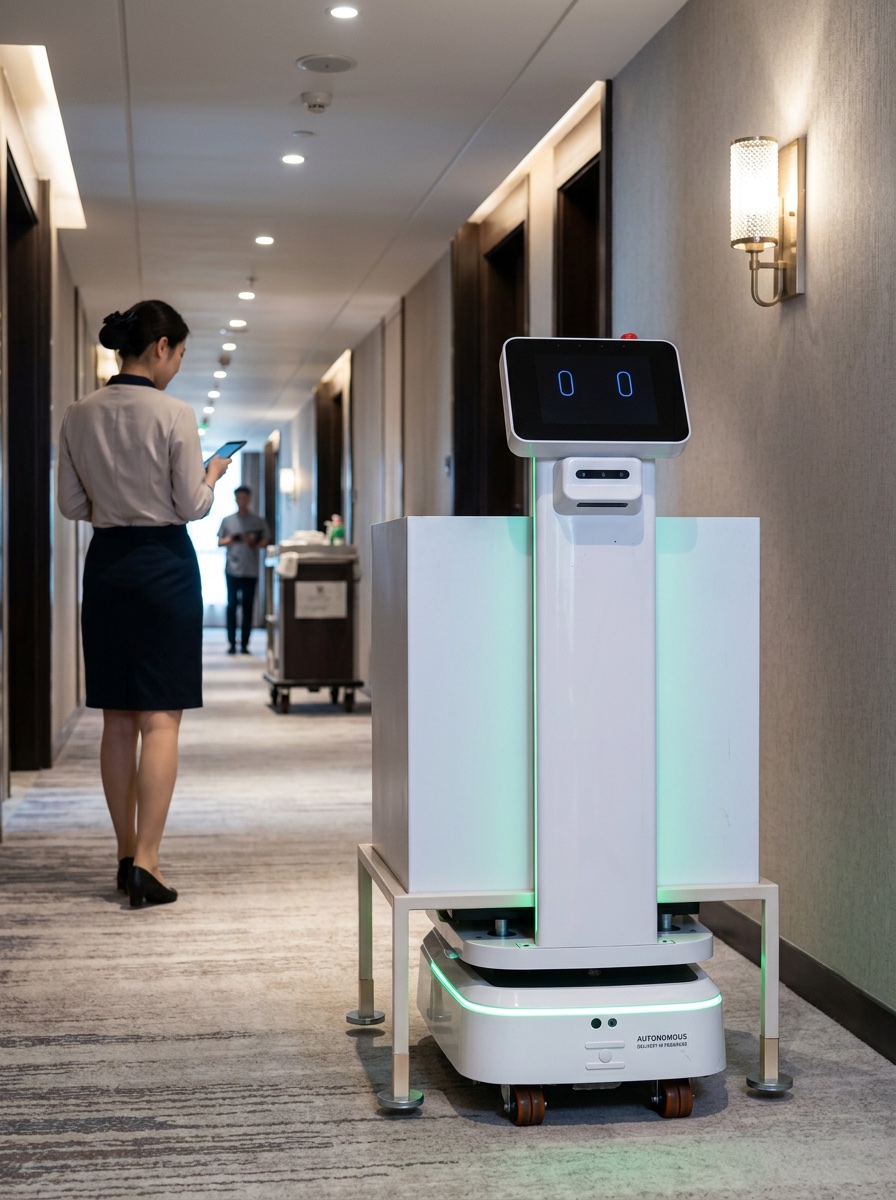 TIM-E hotel robot at Hilton Garden Inn