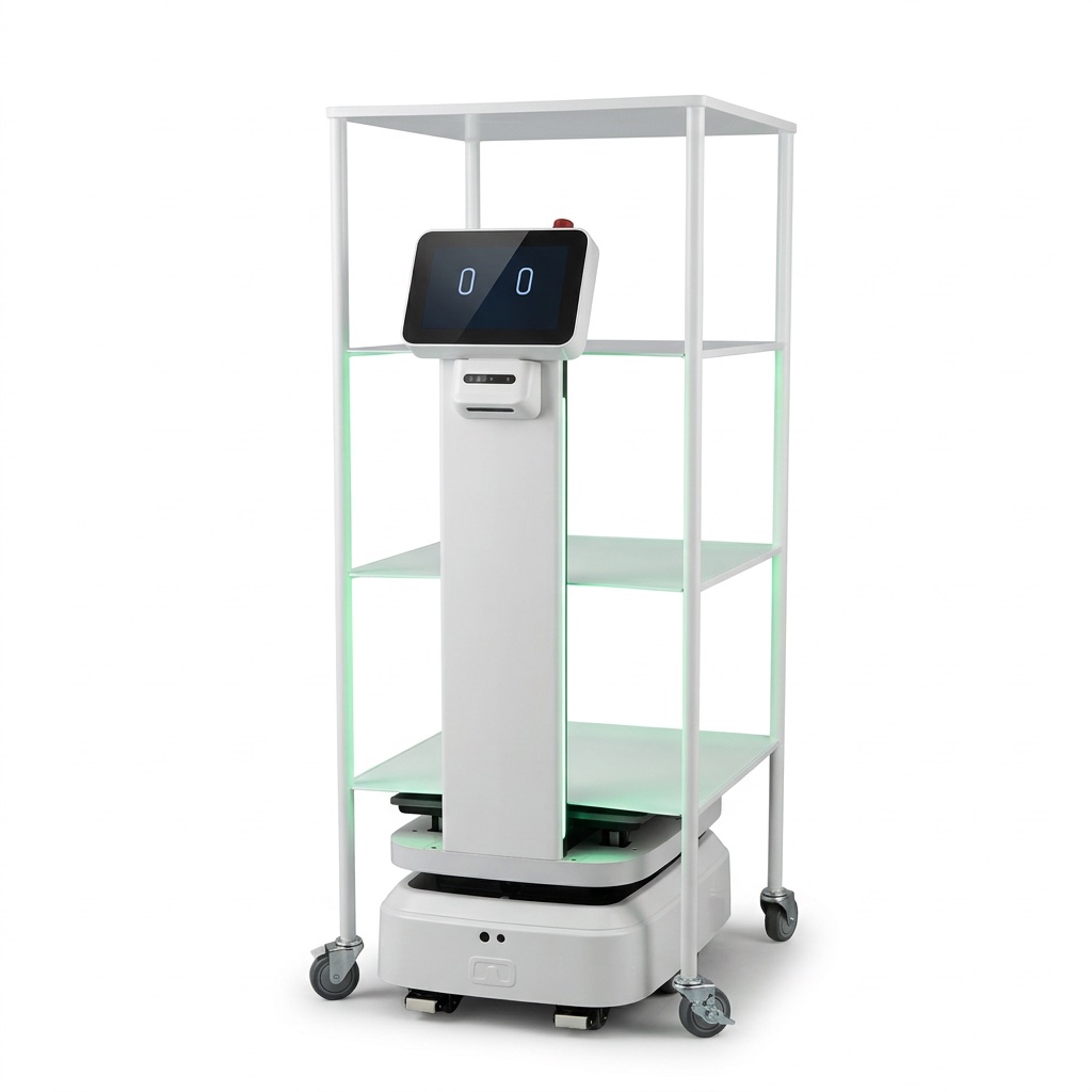 LIM-E autonomous laboratory material transport robot