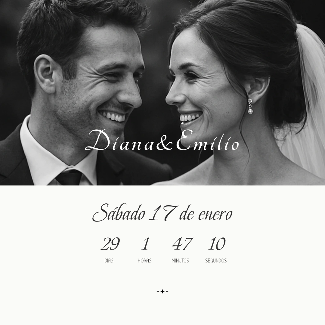 Imagen de unos novios el día de su boda.