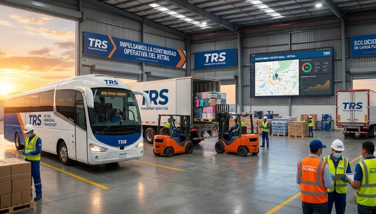 image of loading cargo for a trucking company