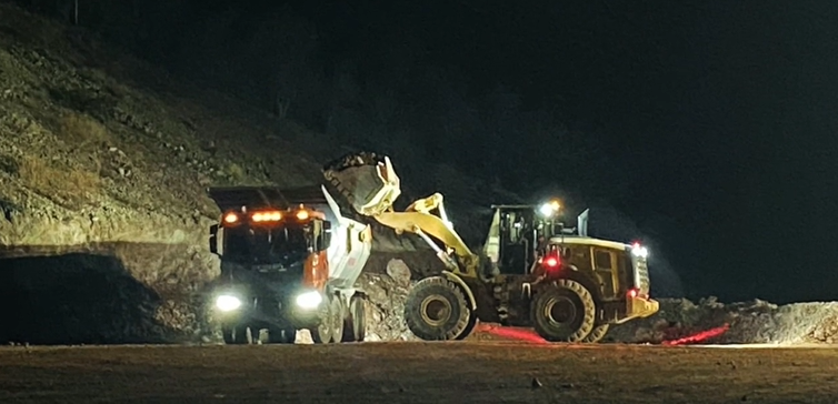 image of truck on the road