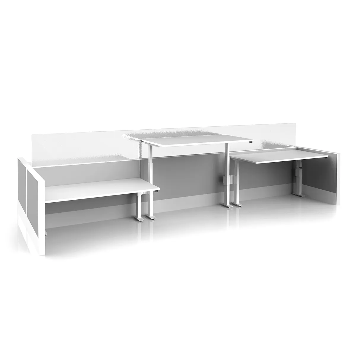 a white panel mount angle