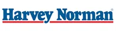 Harvey Norman company logo in blue and red text.