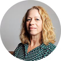 Testimonial image of a business professional giving feedback on Allthings services.