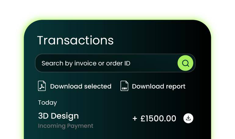 Wootly Transactions Mockup