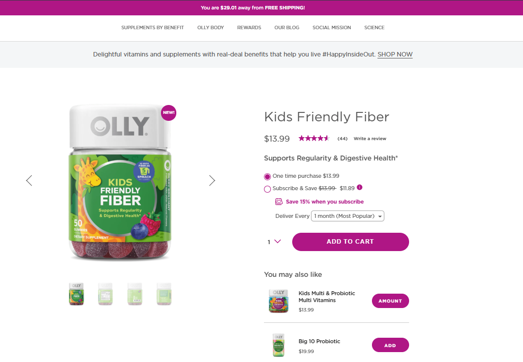 Olly Upsell Strategy