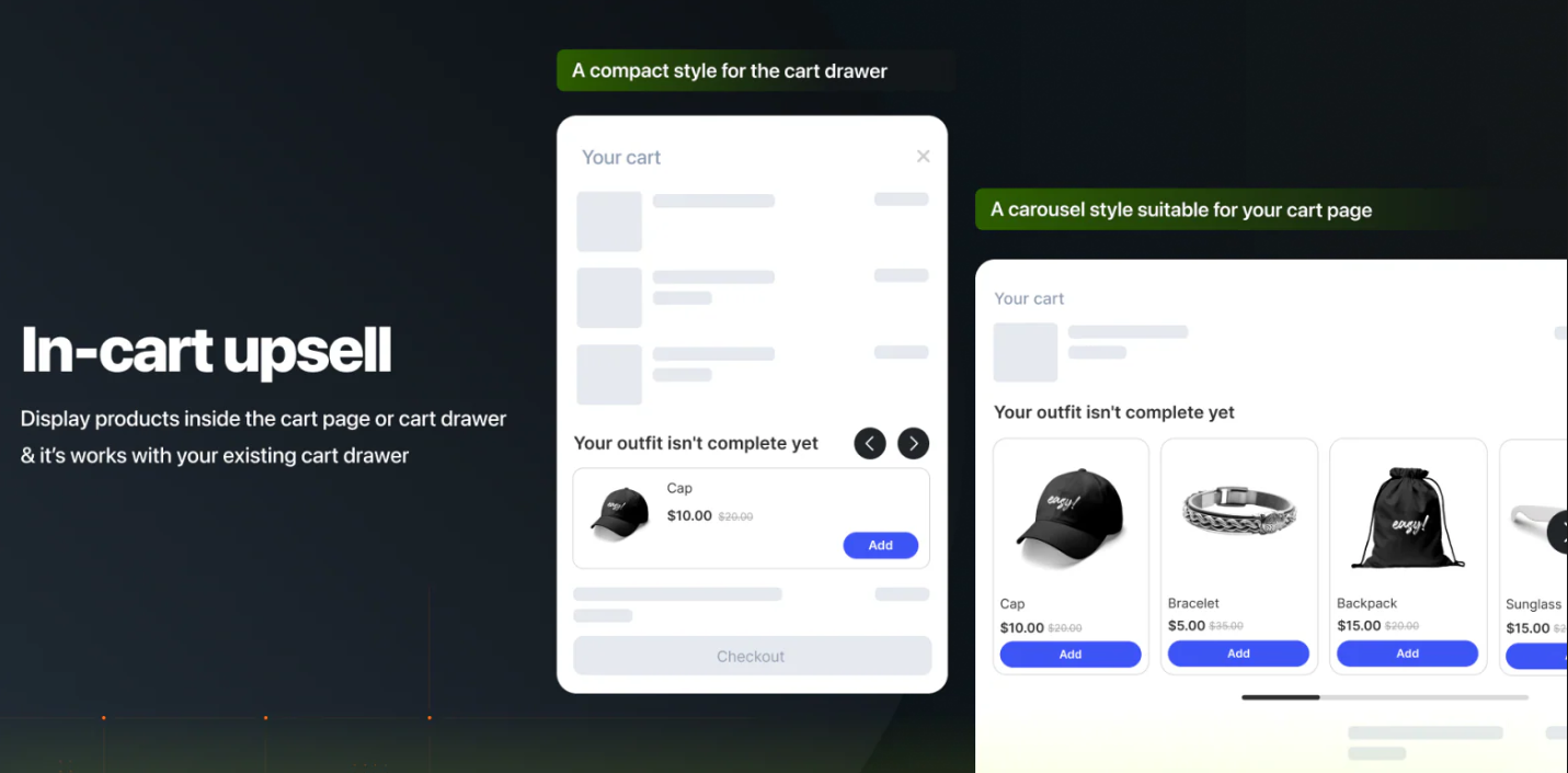 Selleasy - Upsell & Cross-Sell Offers