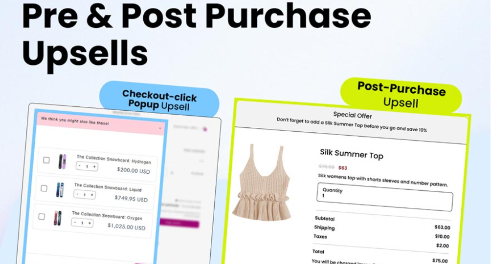 In Cart Upsell & Cross-Sell