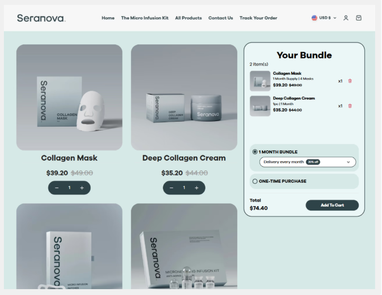 Seranova - Subscription Skincare Bundle