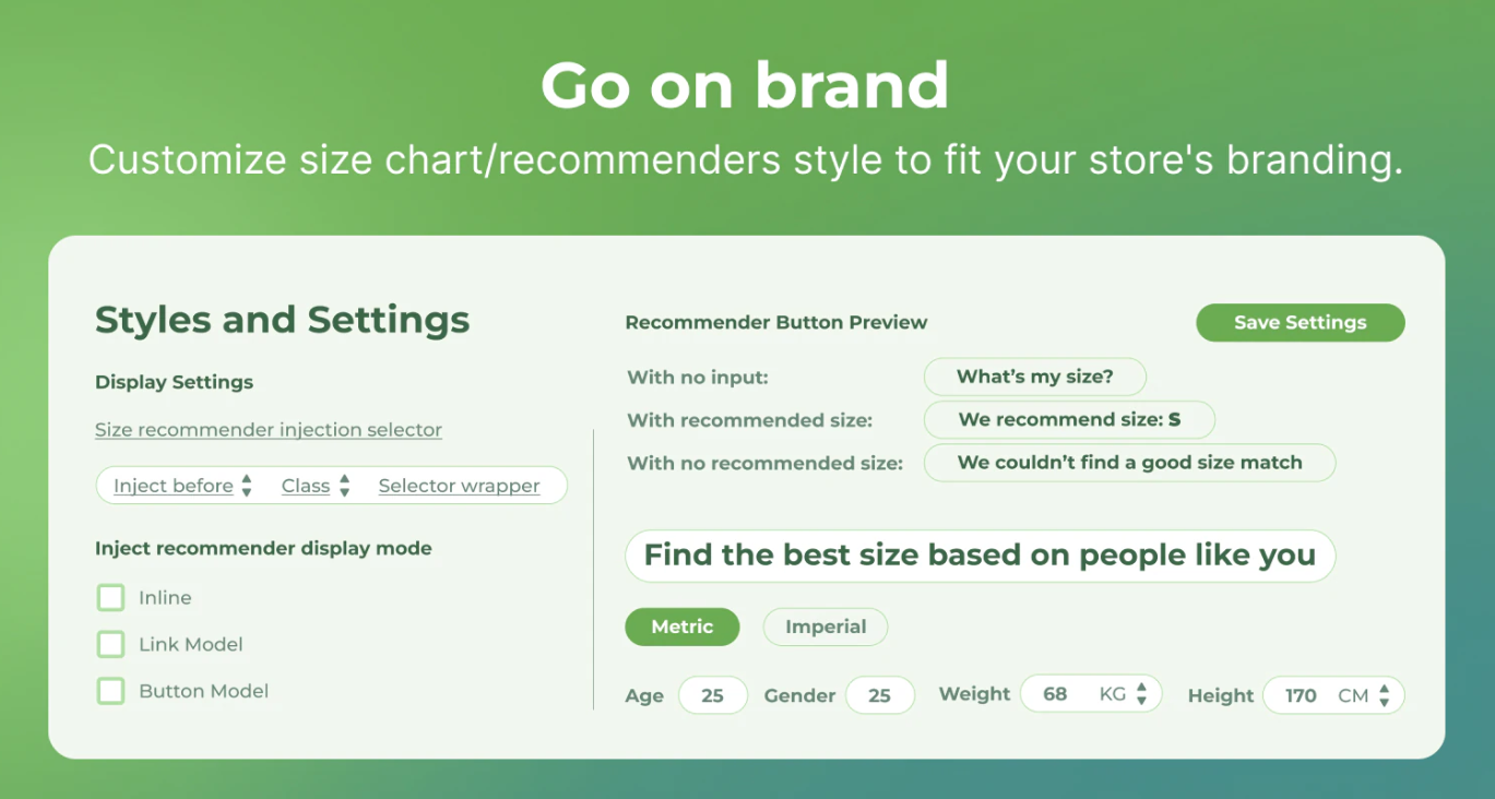 Kiwi Size Chart & Recommender