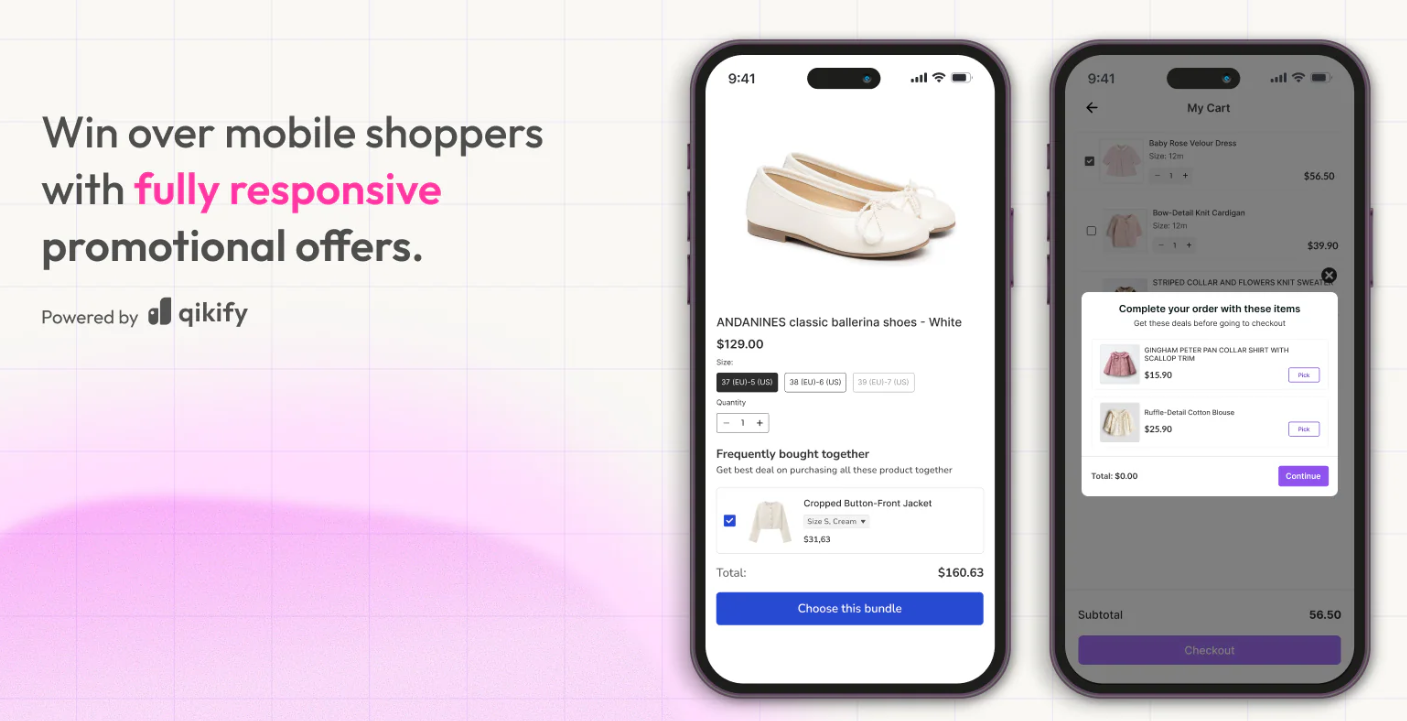 Qikify Cart Upsell & Free Gift 