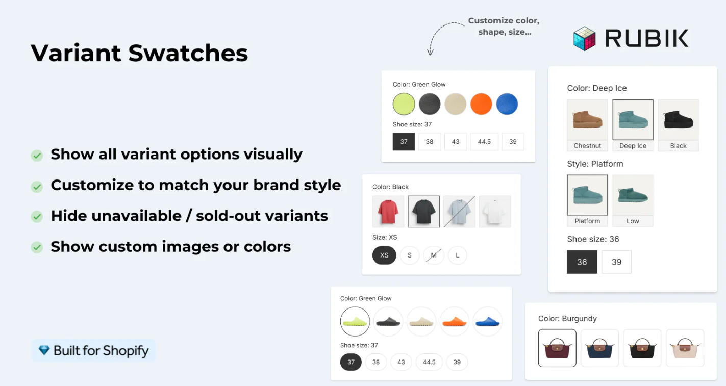 Rubik Variant Images & Swatch
