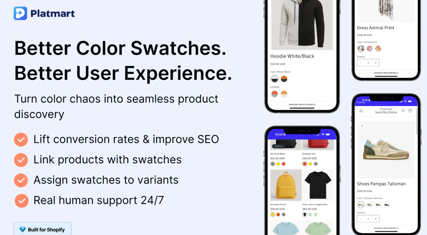 Platmart Color Swatches