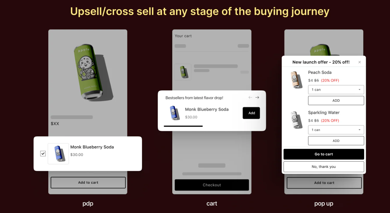 Monk Free Gift BOGO & Upsell