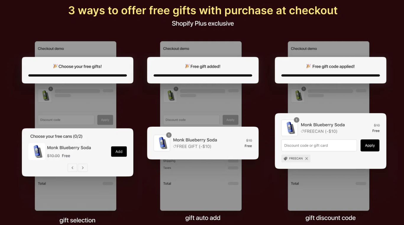  Monk Free Gift BOGO & Upsell