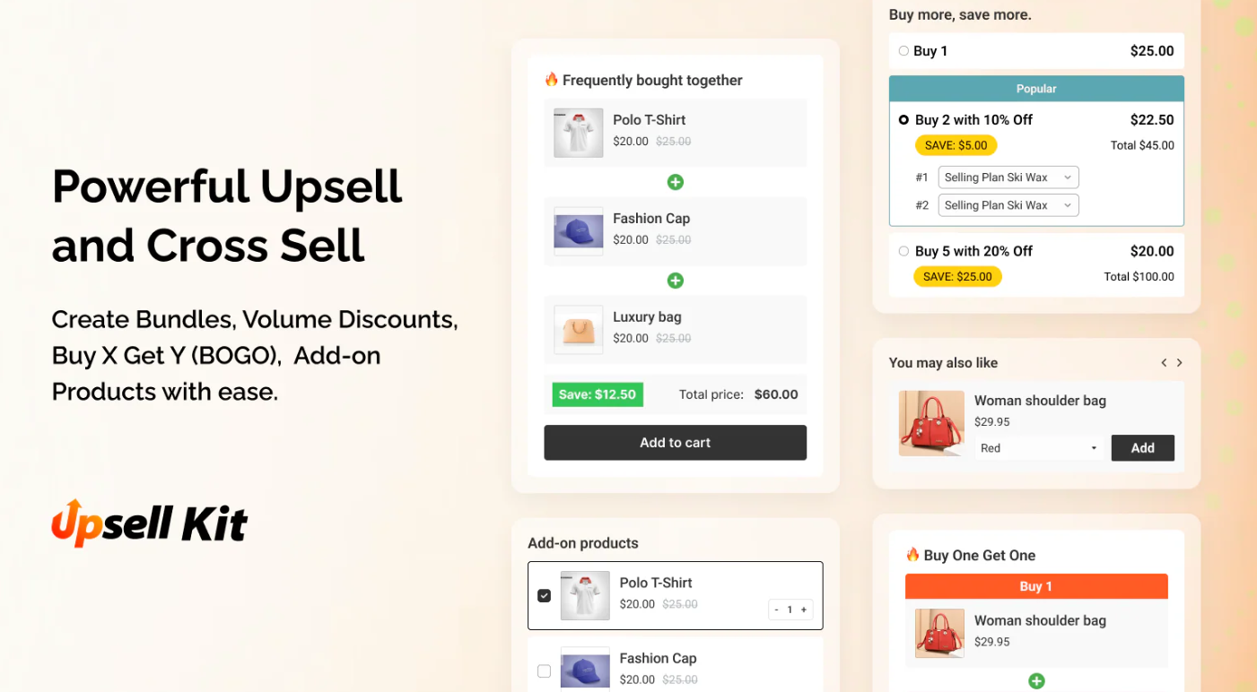 Upsell Kit: BOGO, Bundle & 30+