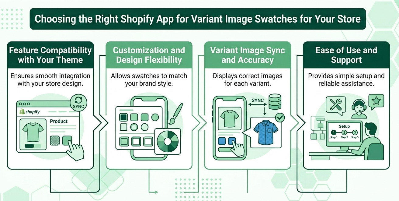 Choosing the Right Shopify App for Variant Image Swatches for Your Store