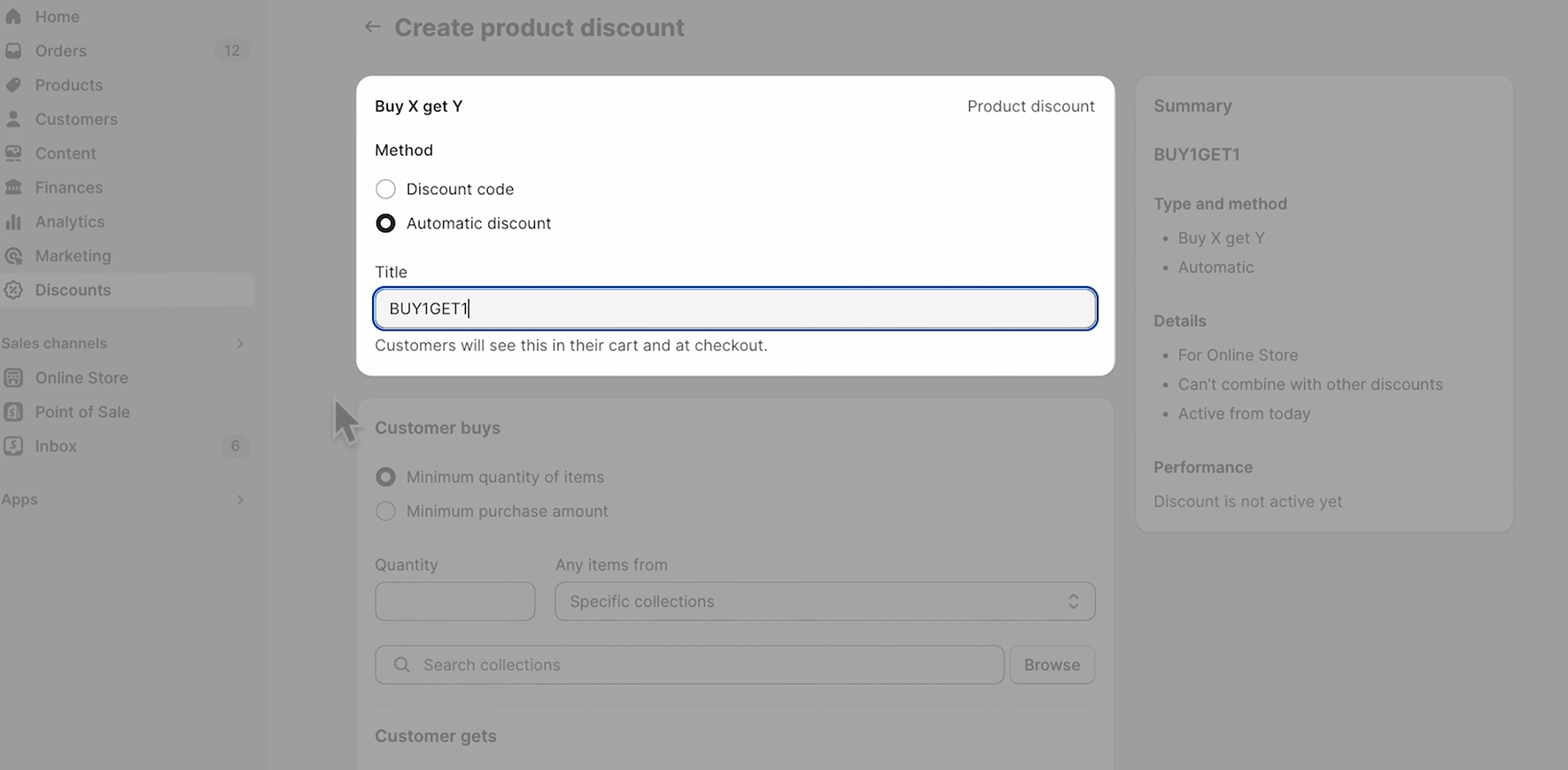 Automatic Shopify Discount Setup