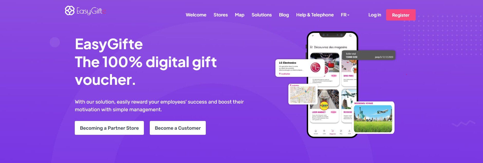 Screenshot of EasyGift
