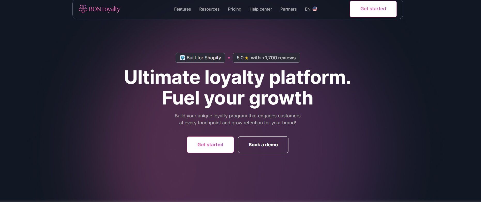 Screenshot of BON Loyalty