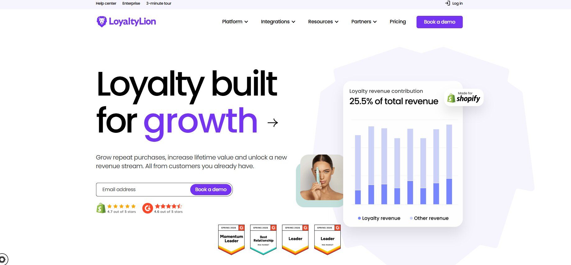 Screenshot of LoyaltyLion