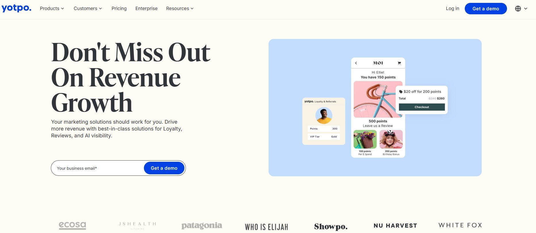 Screenshot of Yotpo