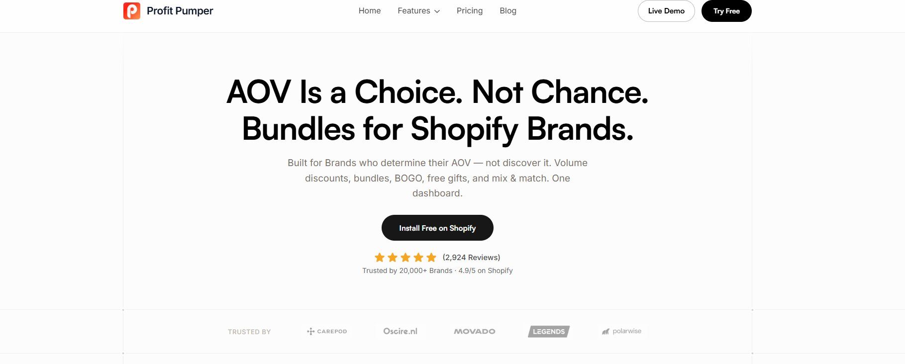 Screenshot of Pumper Bundles