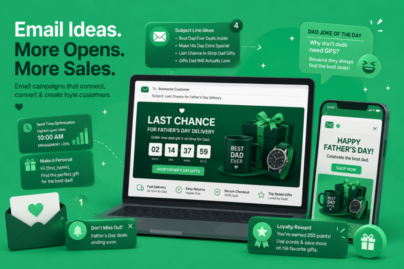 Father’s Day email marketing campaign ideas with countdown timer and loyalty rewards