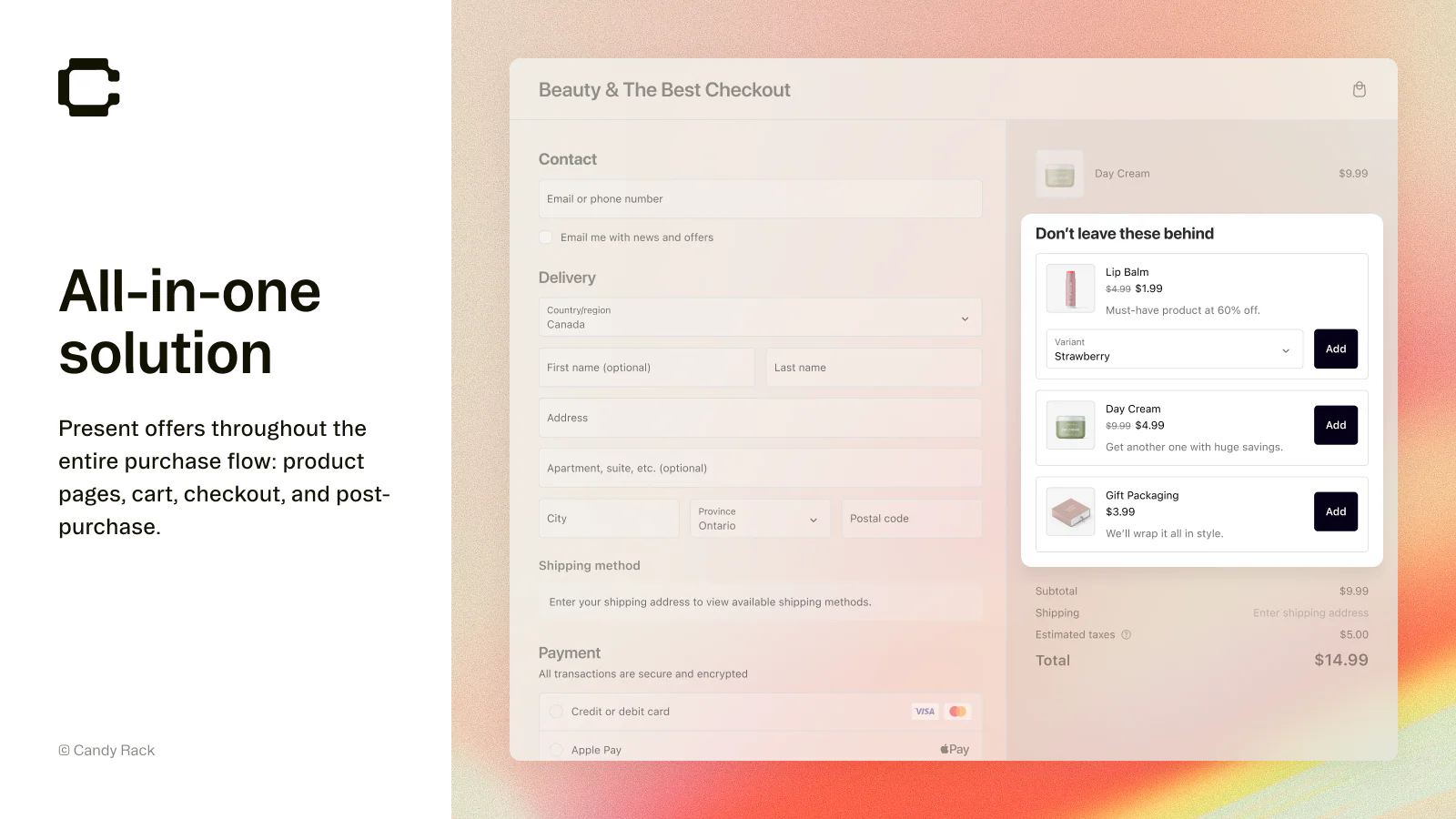 Screenshot of Candy Rack