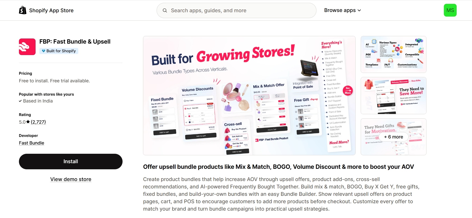 Fast Bundle mix and match product bundles for Shopify