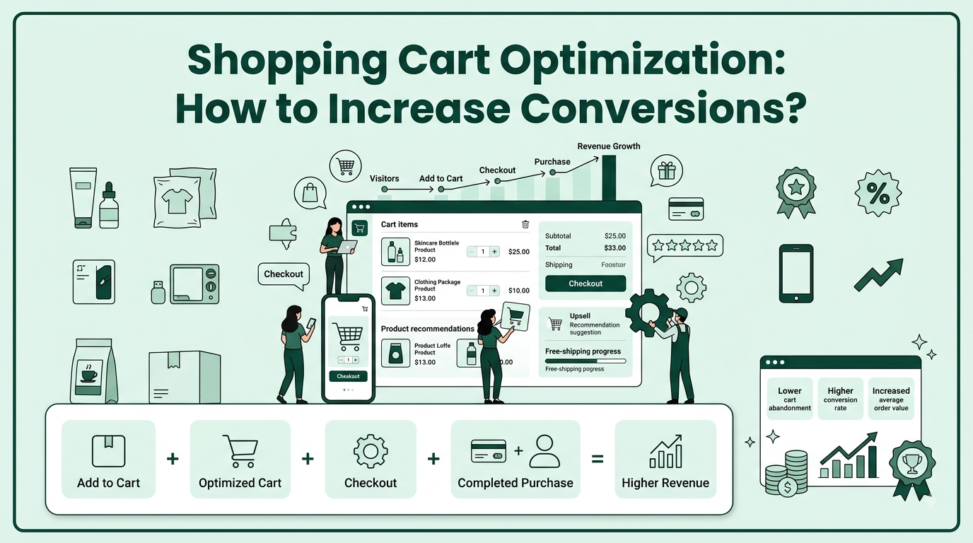 E-commerce conversion optimization infographic.