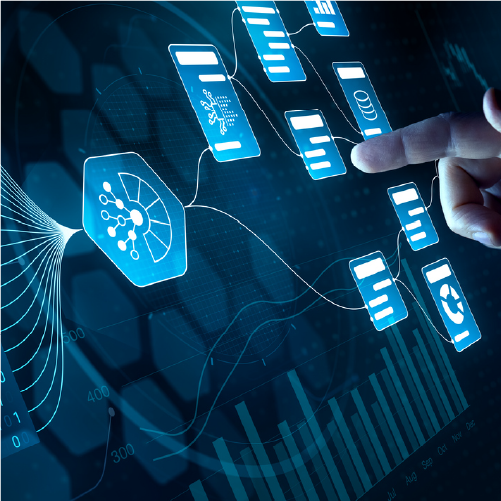 Abstract swirling liquid pattern with red, black, and blue colors blending and mixing.