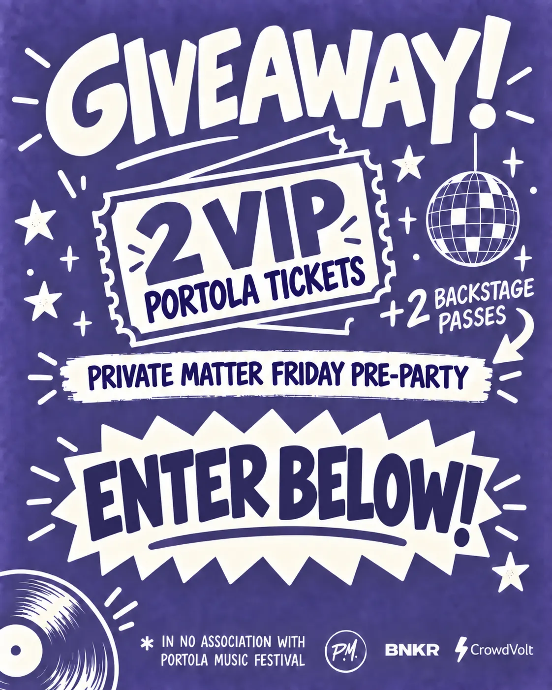Giveaway: 2 VIP Portola tickets plus 2 backstage passes to the Private Matter Friday pre-party. Enter below. In no association with Portola Music Festival.