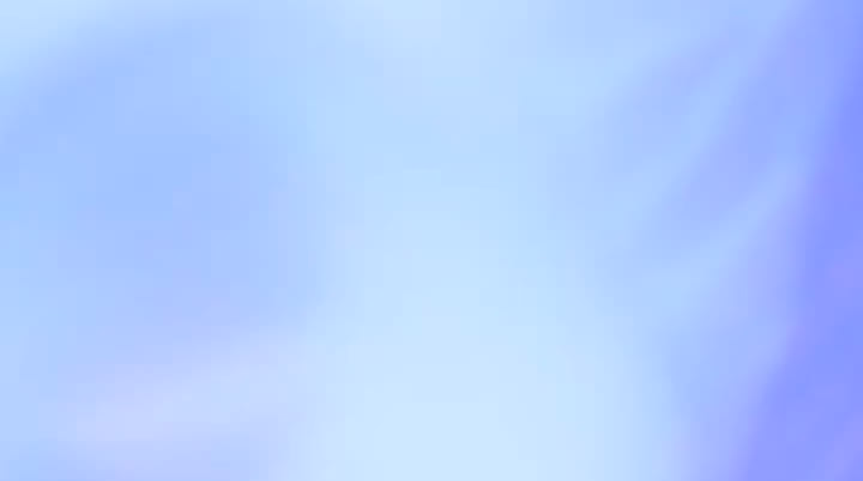 Soft gradient background with blended shades of light blue and purple.