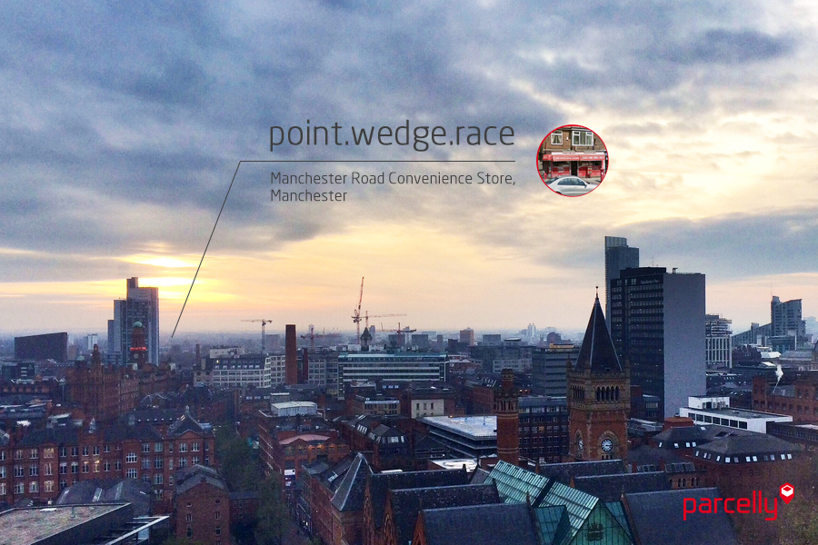 Parcelly W3W Manchester