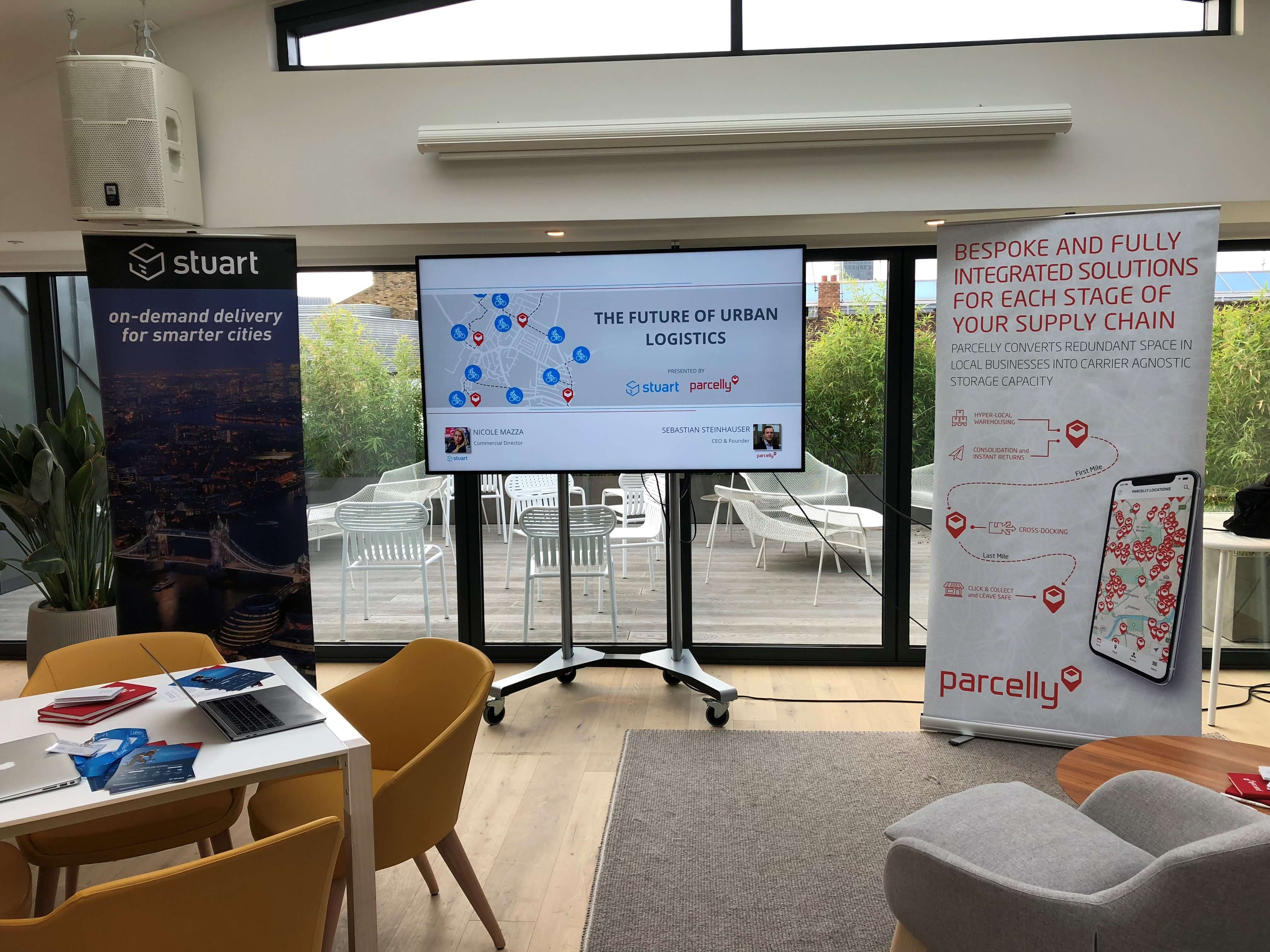 Parcelly Stuart Breakfast event Sep2018 set up 1