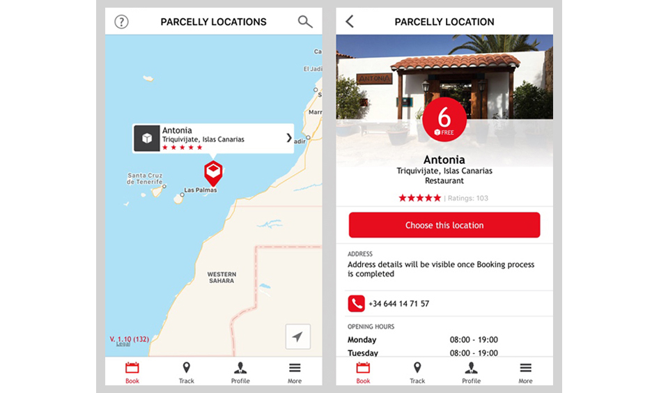 antonia restaurant map pin location
