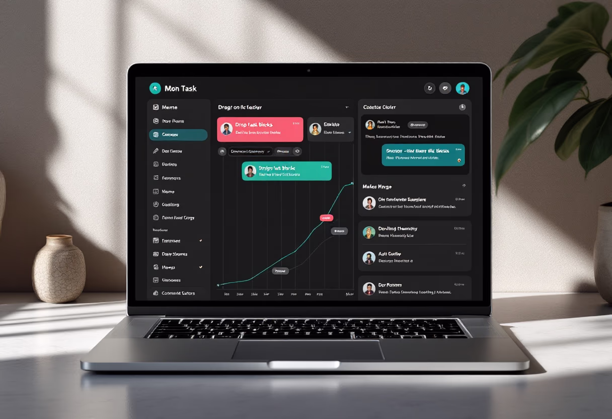 [interface] interface of task management module (for a productivity tools business)