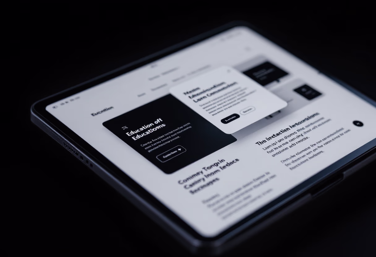 image of interactive educational tool (for a edtech)